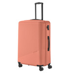 4 Rollen ABS Handgepäck Koffer / Trolley travelite BALI 4w Trolley 77cm Koralle