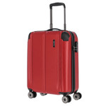 4 Rollen ABS Handgepäck Koffer / Trolley travelite CITY 4w Rot 55cm Trolley