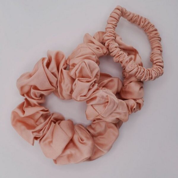 AGA.PIE Haargummi Scrunchie-Set, aus 100% Lyocell aus Bambus-Cellulose, besonders sanft zum Haar