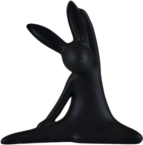 AM Design Osterhase "Osterfigur, Yoga-Hase, Höhe ca. 20 cm, Frühjahrsdeko", Dekofigur aus Porzellan, Ostern, Osterdekoration