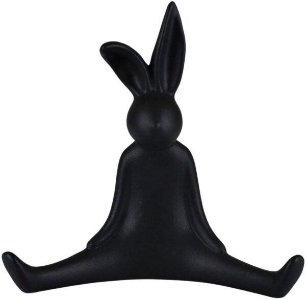 AM Design Osterhase "Osterfigur, Yoga-Hase, Höhe ca. 20 cm, Frühjahrsdeko", Dekofigur aus Porzellan, Ostern, Osterdekoration