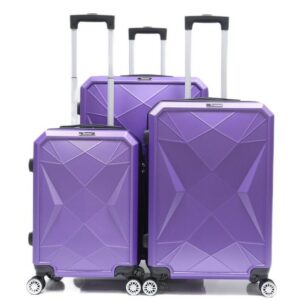 KESSMANN Kofferset Hartschalenkoffer Set 3 Teilig Kofferset M klein L mittel XL groß, 4 Rollen, (Koffer-Set, 3 tlg., Leichtgewicht Rollkoffer 360° Rollen Reisen Urlaub Reisekoffer Set), Trolley Gepäckset Hartschalenkoffer Urlaubskoffer Handgepäck Organizer