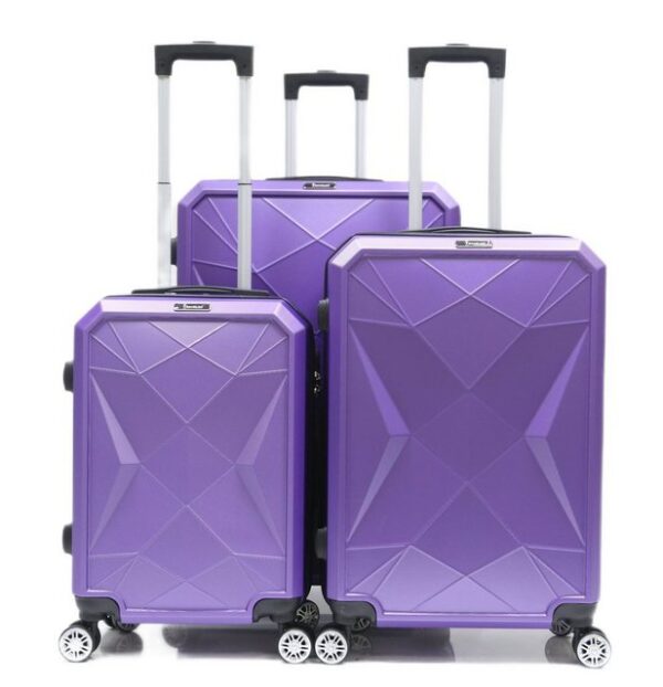 KESSMANN Kofferset Hartschalenkoffer Set 3 Teilig Kofferset M klein L mittel XL groß, 4 Rollen, (Koffer-Set, 3 tlg., Leichtgewicht Rollkoffer 360° Rollen Reisen Urlaub Reisekoffer Set), Trolley Gepäckset Hartschalenkoffer Urlaubskoffer Handgepäck Organizer