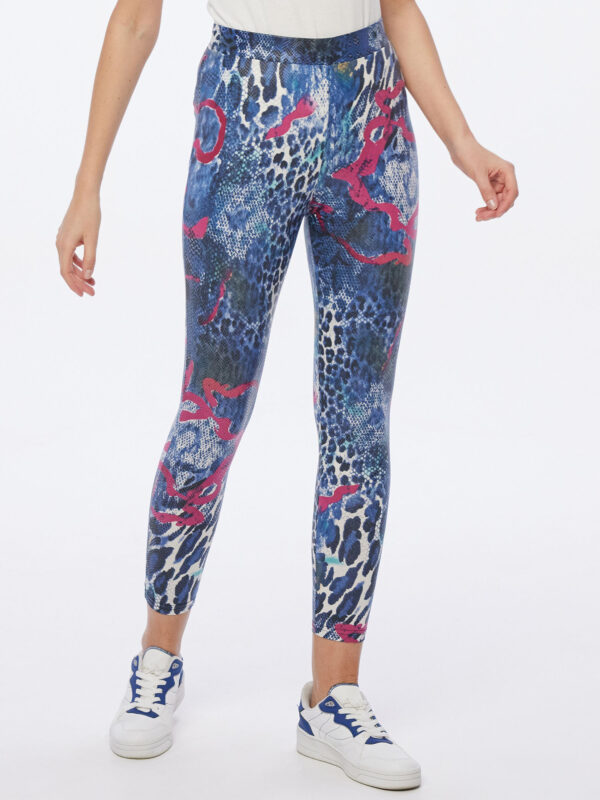 MONACO blue Leggings Lola im Animal Pop Art Print