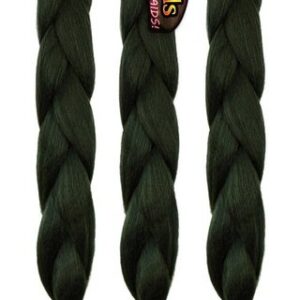 MyBraids YOUR BRAIDS! Kunsthaar-Extension Jumbo Braids Flechthaar Zöpfe 1-farbig im 3er Pack