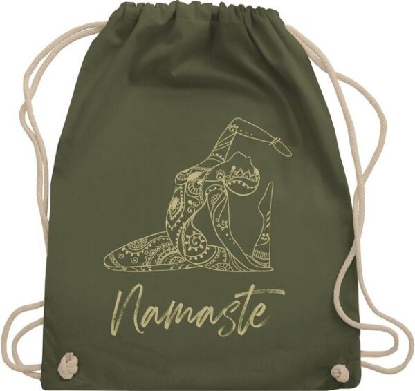 Shirtracer Turnbeutel Namaste Yoga Geschenk Mandala, Yoga