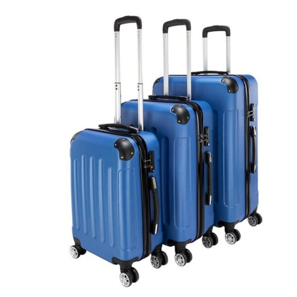 VINGLI Trolleyset 3 in 1 tragbarer ABS Trolley Koffer, Reisekoffer