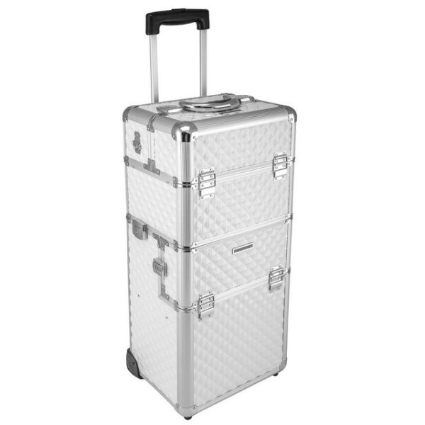 anndora Trolley Aluminium Reisekoffer 60 L Koffer Beautycase 2 Räder - Farbwahl, 2 Rollen