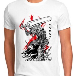 style3 Print-Shirt Herren T-Shirt Mighty Swordsman berserk anime manga japan cosplay