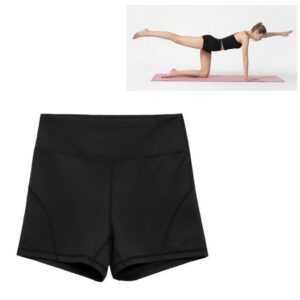 4F Leggings 4F - Damen kurze Leggins YOGA Unterhose Trainingsshorts, schwarz