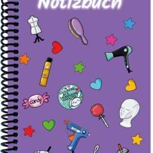 A 5 Notizbuch Manga Items, lila, blanko