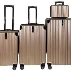 KESSMANN Kofferset Hartschalen Koffer Set 4 Teilig S klein M mittel L groß XL Trolley, 4 Rollen, (Koffer-Set, 4 tlg., Leichtgewicht Rollkoffer 360° Rollen Reisen Urlaub Reisekoffer Set), Trolley Gepäckset Hartschalenkoffer Urlaubskoffer Handgepäck Organizer