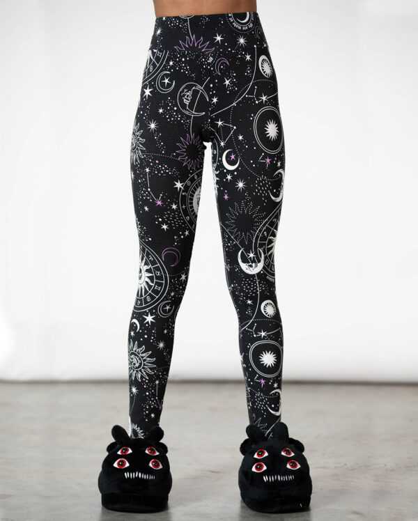 KILLSTAR Galaxy Lounge Leggings Gothic Hose XS