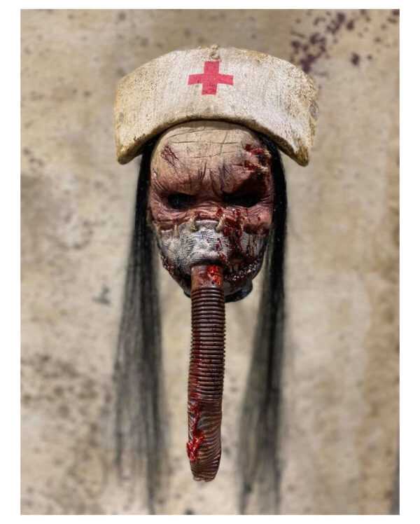 Silent Nurse Horror Maske für Halloween