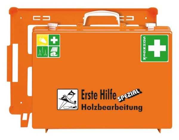 Söhngen Erste-Hilfe-Koffer, MT-CD Holzbearbeitung orange