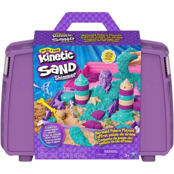 Spin Master Spielsand Kinetic Sand - Meerjungfrauen Koffer