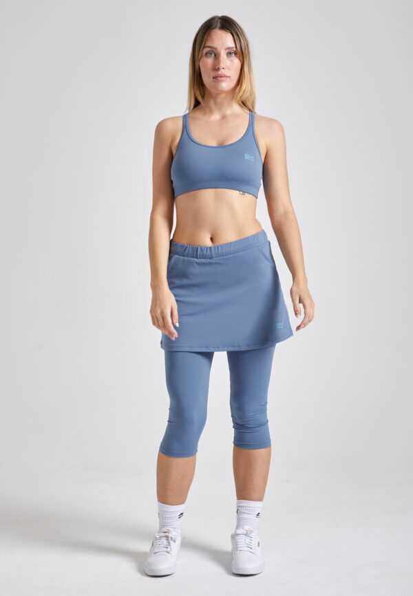 Sportkind 2-in-1 Tennisrock mit Leggings / Skapri, grau blau XXL