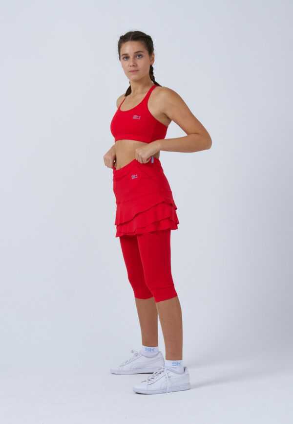 Sportkind 2-in-1 Tulip Tennisrock mit Leggings / Skapri, rot 164