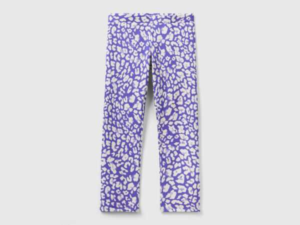 Benetton, Animalier-leggings, größe 3XL, Bunt, female