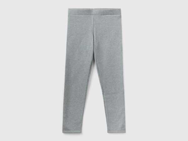 Benetton, Warme Angeraute Leggings, größe 2XL, Dunkelgrau, female