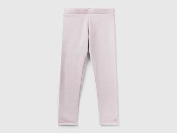 Benetton, Warme Angeraute Leggings, größe XL, Pink, female