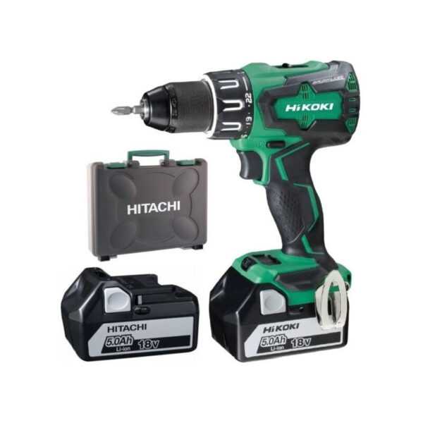 Bohrhammer 70Nm Hikoki 18V 5.0Ah Induktion - 2 Batterien + Ladegerät im Koffer - DV18DBSLWJZ