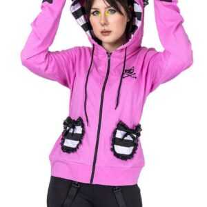 Bye Bye Kitty Kapuzensweatshirt BBK Frill Hood Cute Kawaii Cosplay Katze Cat Neko