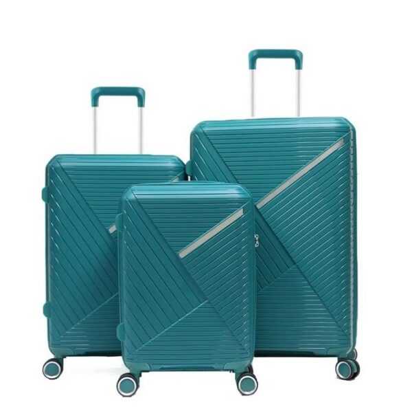 Cheffinger Kofferset Reisekoffer Koffer 3 tlg Set Trolley Polypropylen Gepäck