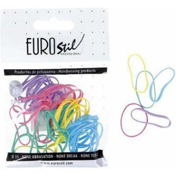 EUROSTIL Haargummi Cabello Bolsa De Gomas Colores 50un