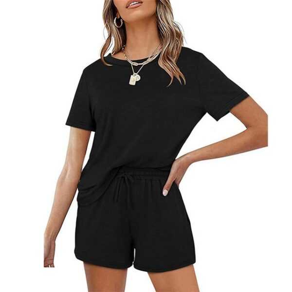 FIDDY Jumpsuit Damen-Jumpsuit - Rundhals-Jumpsuit - Sommer-Jumpsuit