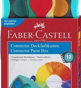 Faber-Castell Erste-Hilfe-Koffer FABER-CASTELL Connector Wasserfarbkasten 12 Farben