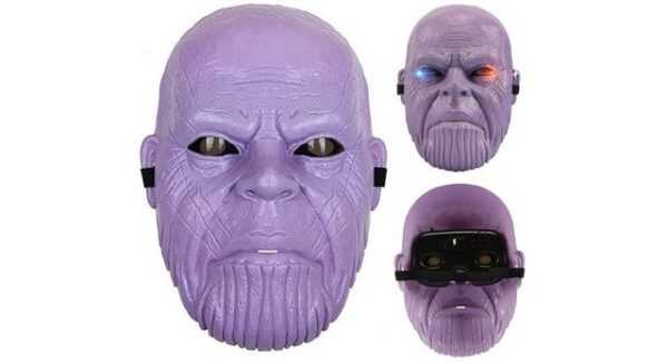 Festivalartikel Verkleidungsmaske LED Thanos Maske - Perfekt für Cosplay, Partys, (1-tlg)