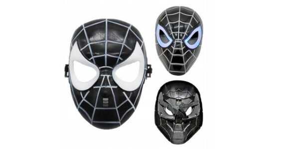 Festivalartikel Verkleidungsmaske Spider-Man Venom LED-Maske für Bälle & Halloween - Robust & Leicht, (1-tlg)