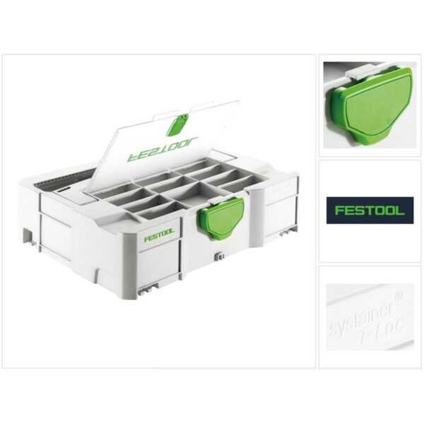 Festool - Systainer t-loc df sys 1 tl-df Werkzeug Koffer lichtgrau koppelbar ( 497851 )