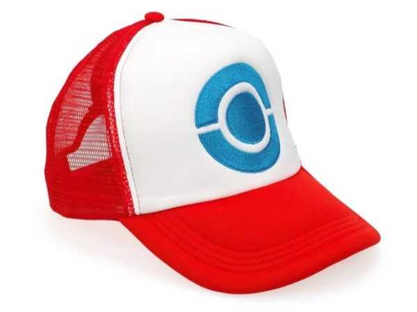 GalaxyCat Baseball Cap Pokemon Basecap für Ash Ketchum Cosplay Kostüm, Cosplay Basecap von Ash Ketchum