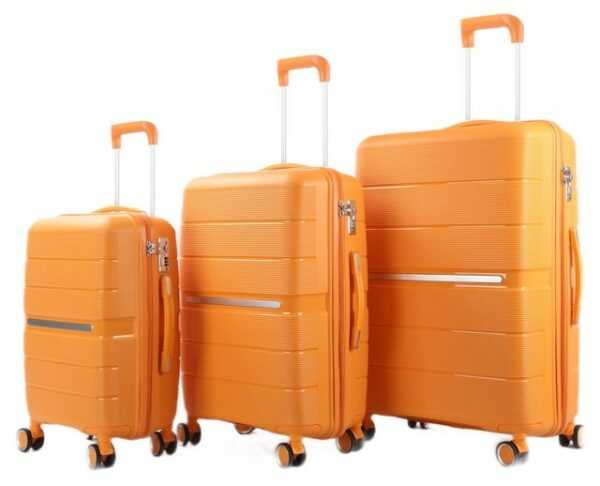 KESSMANN Hartschalen-Trolley ABS Hartschalen Koffer 3 teilig Set Kofferset Reisekoffer groß, 4 Rollen, Trolley Gepäckset Hartschalenkoffer Urlaubskoffer Handgepäck Organizer