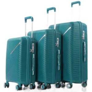 KESSMANN Kofferset Hartschalenkoffer Set 3 Teilig Kofferset M klein L mittel XL groß, 4 Rollen, (Koffer-Set, 3 tlg., 360° Rollen Leichtgewicht Rollkoffer Reisen Urlaub Reisekoffer Set), Trolley Gepäckset Hartschalenkoffer Urlaubskoffer Handgepäck Organizer