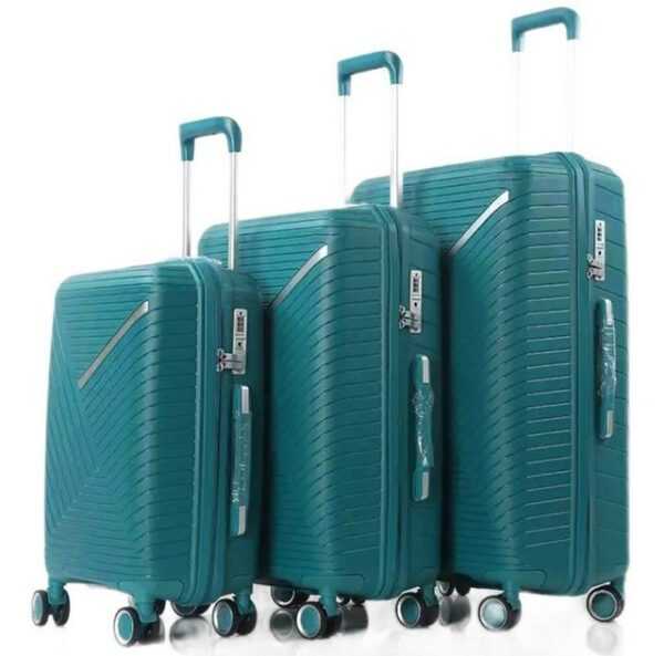 KESSMANN Kofferset Hartschalenkoffer Set 3 Teilig Kofferset M klein L mittel XL groß, 4 Rollen, (Koffer-Set, 3 tlg., 360° Rollen Leichtgewicht Rollkoffer Reisen Urlaub Reisekoffer Set), Trolley Gepäckset Hartschalenkoffer Urlaubskoffer Handgepäck Organizer