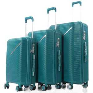 KESSMANN Kofferset Hartschalenkoffer Set 3 Teilig Kofferset M klein L mittel XL groß, 4 Rollen, (Koffer-Set, 3 tlg., Leichtgewicht Rollkoffer 360° Rollen Reisen Urlaub Reisekoffer Set), Trolley Gepäckset Hartschalenkoffer Urlaubskoffer Handgepäck Organizer