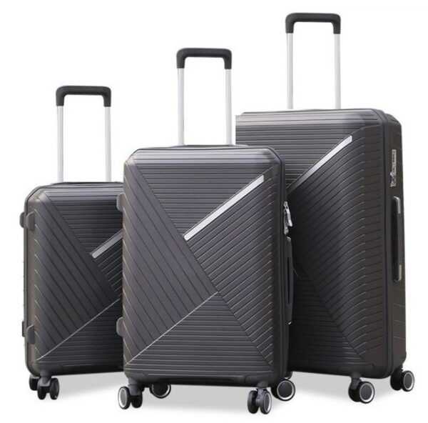 KESSMANN Kofferset Hartschalenkoffer Set 3 Teilig Kofferset M klein L mittel XL groß, 4 Rollen, (Koffer-Set, 3 tlg., Leichtgewicht Rollkoffer 360° Rollen Reisen Urlaub Reisekoffer Set), Trolley Gepäckset Hartschalenkoffer Urlaubskoffer Handgepäck Organizer