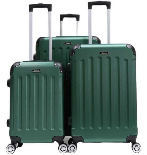 KESSMANN Kofferset Hartschalenkoffer Set 3 teilig Kofferset S-M L XL Koffer -VARIANTE-, 4 Rollen, (Koffer-Set, 3 tlg., Leichtgewicht Rollkoffer 360° Rollen Reisen Urlaub Reisekoffer Set), Trolley Gepäckset Hartschalenkoffer Urlaubskoffer Handgepäck Organizer