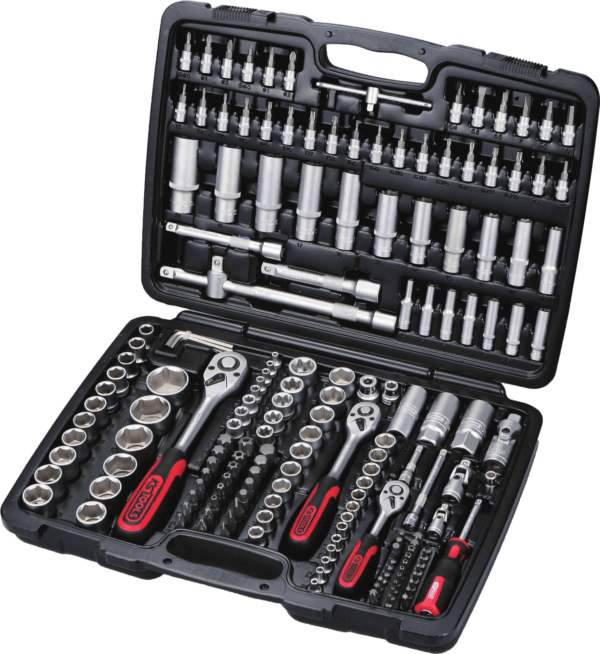 KS TOOLS - Knarre - 179 Stücke - 1/4, 1/2, 3/8 Koffer