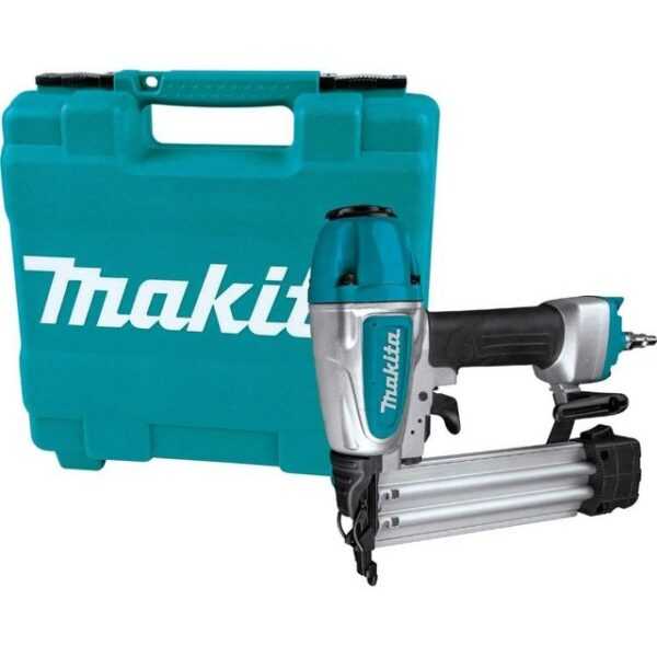 Makita Druckluft-Nagler AF506 - Druckluft-Nagler - inkl. Koffer- schwarz/blau