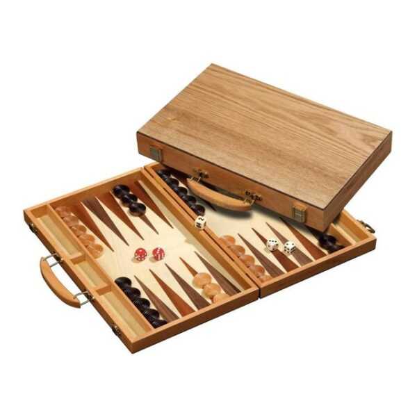 Philos Spiel, Backgammon - Koffer - Meneaos - Holz - standard