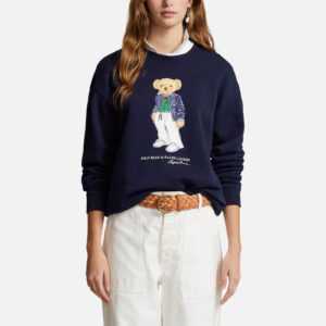 Polo Ralph Lauren Bear Cotton-Blend Jersey Sweatshirt - XS