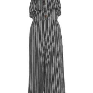 Pull & Bear Damen Jumpsuit/Overall, schwarz