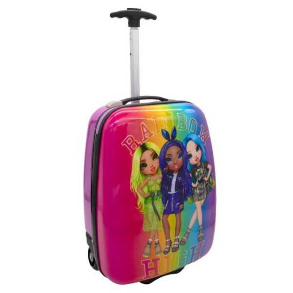 Rainbow High Hartschalen-Trolley Rainbow High Girls Mädchen Trolley Kinderkoffer Koffer Reisekoffer, 2 Rollen