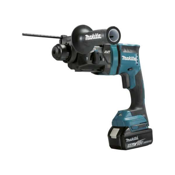 SDS-Plus Bohrhammer 18 v Li-Ion 18 mm Makita 2 Akkus 1 Ladegerät - im Koffer mit Zubehör - DHR182RTJ