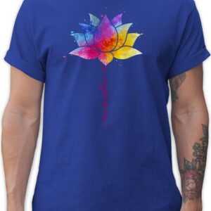 Shirtracer T-Shirt Namaste Lotusblüte Meditation Yoga Mandala Spirit Yoga