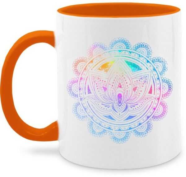 Shirtracer Tasse Lotusblume Lotus Meditation Entspannung Spirituelle Mandala Pilates, Keramik, Yoga